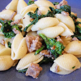 Orecchiette with Spicy Sausage and Broccoli Rabe