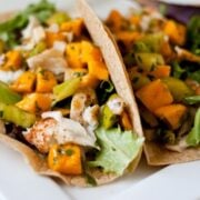 Healthy Fish Tacos with Mango Salsa Verde