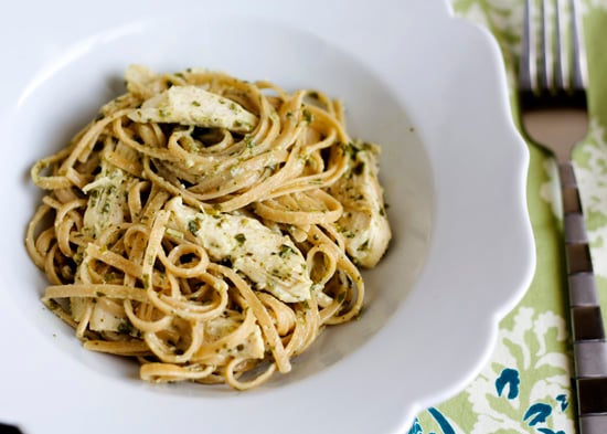 Chicken Fettuccine With Pesto Cream Sauce