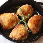 Pan Fried Chicken Thighs from Handle the Heat