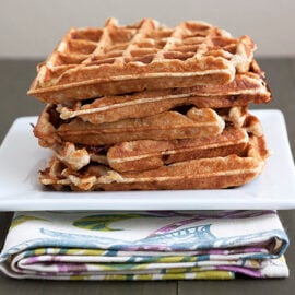 Banana Cinnamon Waffles - Handle the Heat