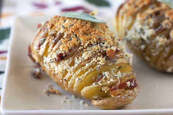 Hasselback Potatoes with Sage 1