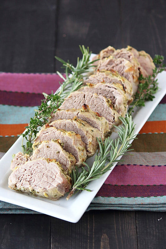 Herb, Garlic, and Dijon Pork Tenderloin