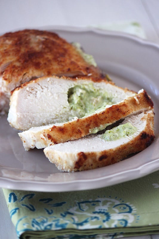 Pesto And Cream Cheese Stuffed Chicken Handle The Heat