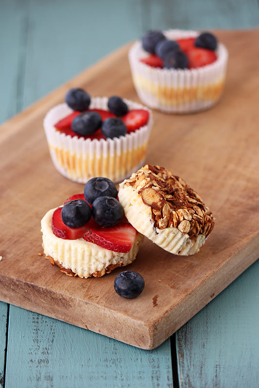 Breakfast Cheesecake Cupcakes from Handle the Heat