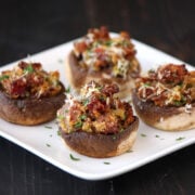Prosciutto and Parmesan Stuffed Mushrooms from Handle the Heat