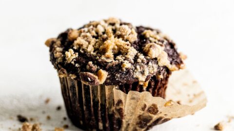 Chocolate Coffee Toffee Crunch Muffins