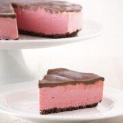 Chocolate Covered Strawberry Ice Cream Pie from HandletheHeat.com
