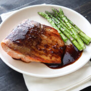 Balsamic Glazed Salmon - super easy and healthy! From @handleheat