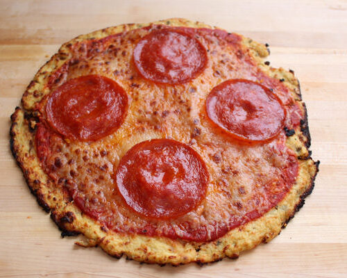 Cauliflower Crust Pizza | Gluten Free & Low Carb from Handletheheat.com