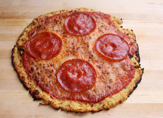 Cauliflower Crust Pizza | Gluten Free & Low Carb from Handletheheat.com