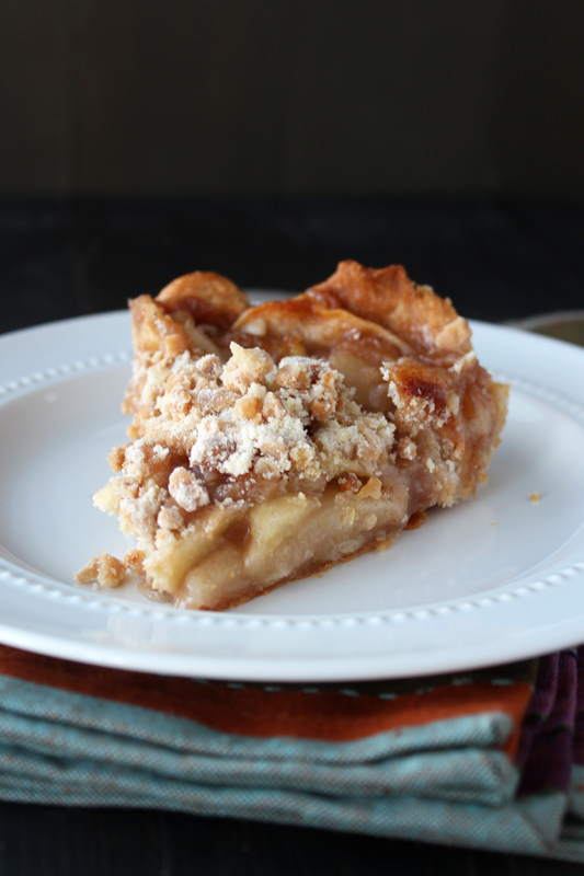 Caramel Apple Streusel Pie - the ultiamte apple pie! From handletheheat.com