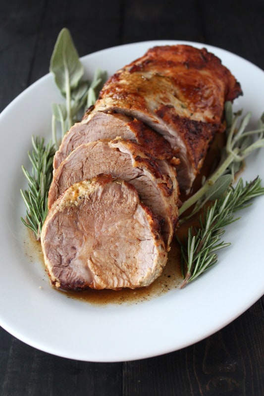 Herb and Apple Roasted Pork Loin