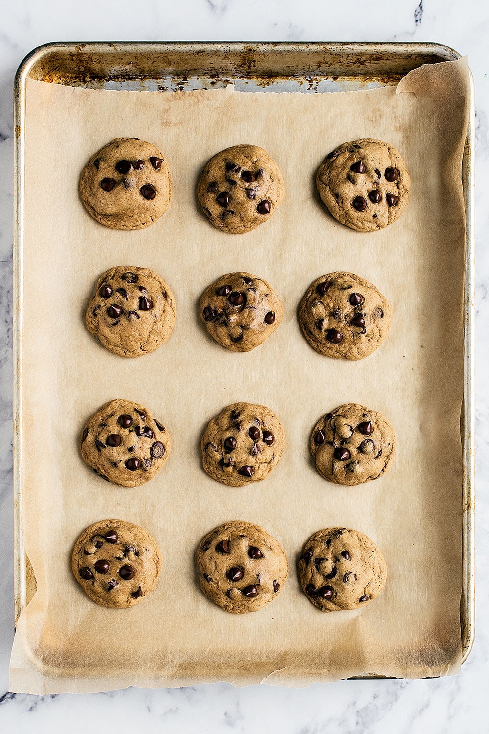 The ultimate SOFT batch chocolate chip cookie that will become your GO TO recipe!