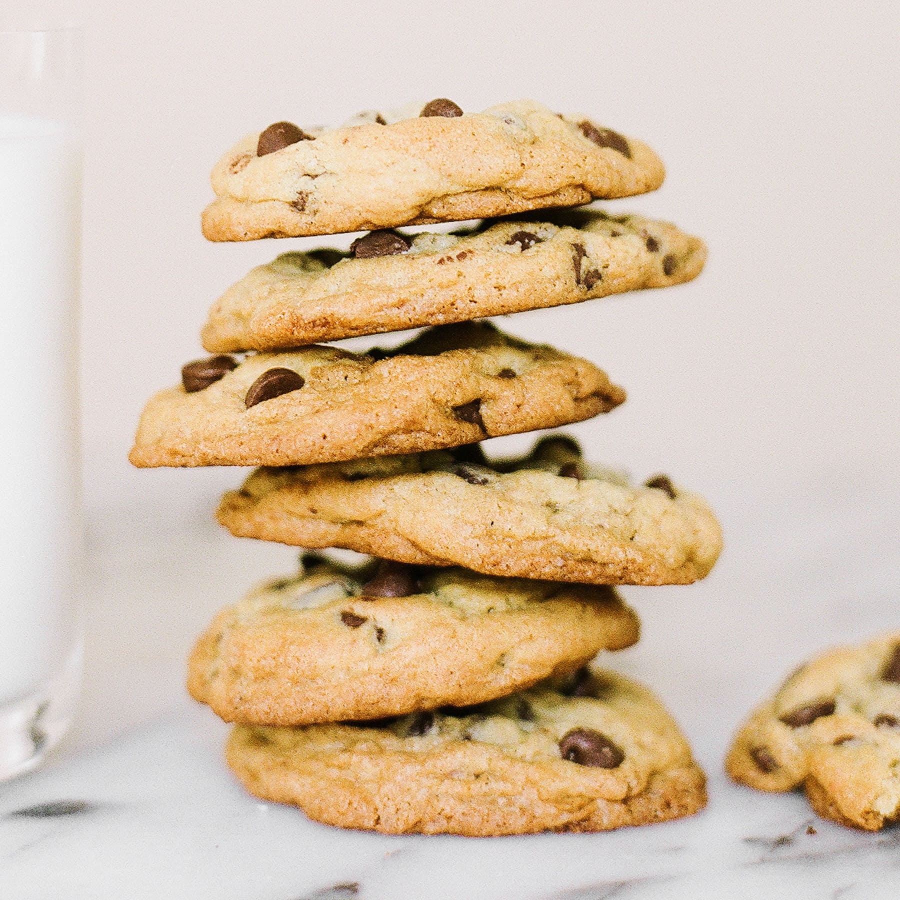 Ultimate Chocolate Chip Cookies are big, thick, chewy, soft in the middle, crisp at the edges, and chock full of chocolate chips!