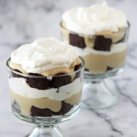 Brownie Butterscotch Trifles