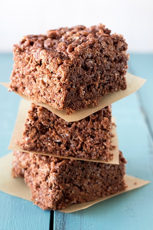 Nutella Peanut Butter Rice Crispy Treats