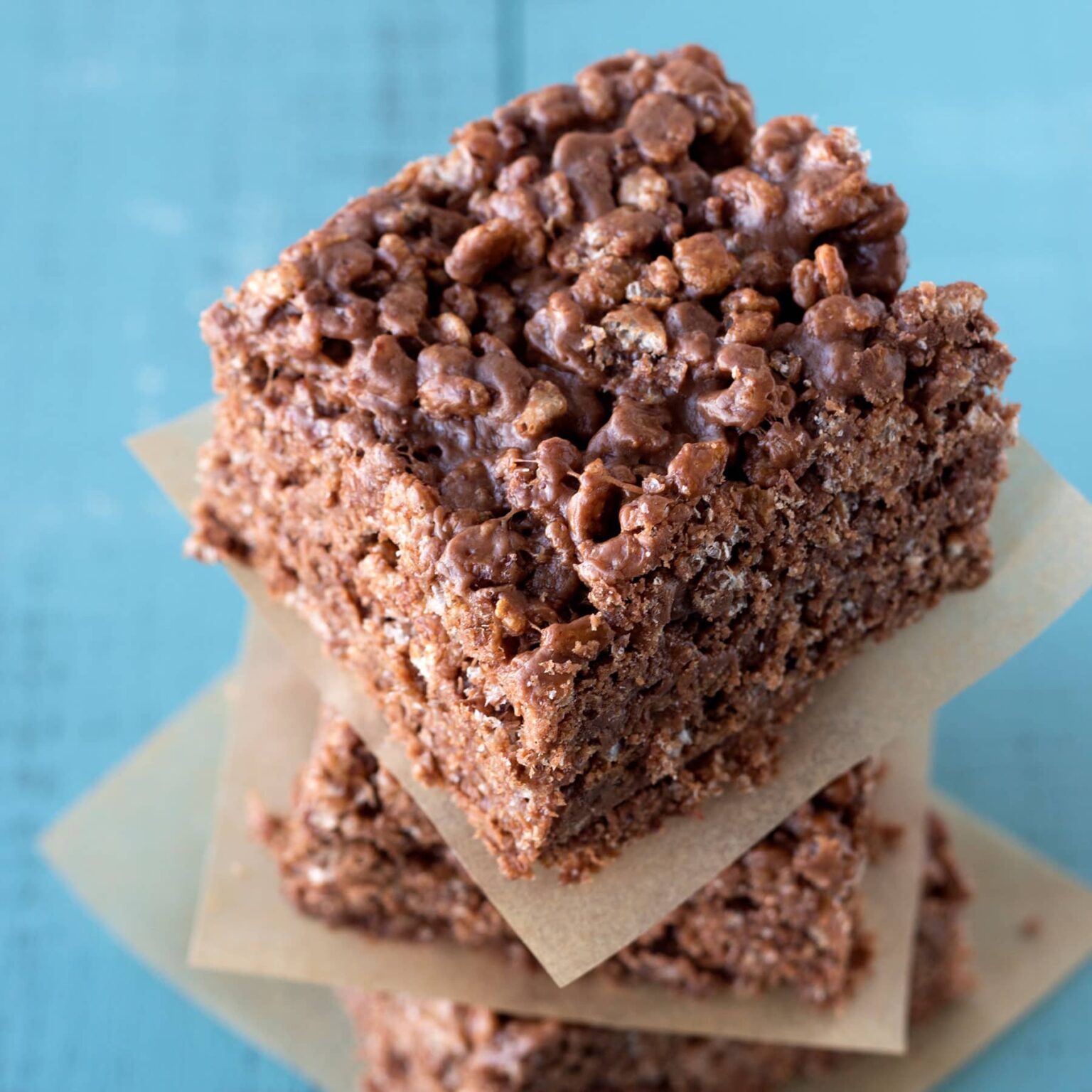 Nutella Peanut Butter Rice Crispy Treats