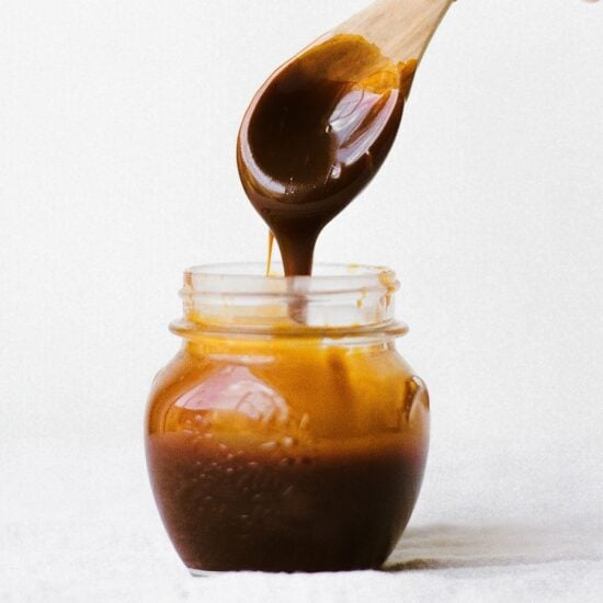 How to Make salted caramel sauce WITHOUT a thermometer or any special equipment. Takes just 15 minutes and is SO much better than store-bought. Follow the video to see exactly how it's made.
