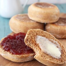 Homemade Whole Wheat English Muffins