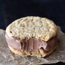 Peanut Butter Cup Ice Cream Sandwiches