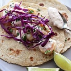 Healthy Shrimp Tacos - quick and easy!