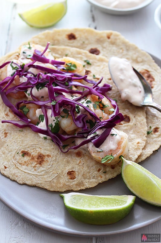 Healthy Shrimp Tacos - quick and easy!
