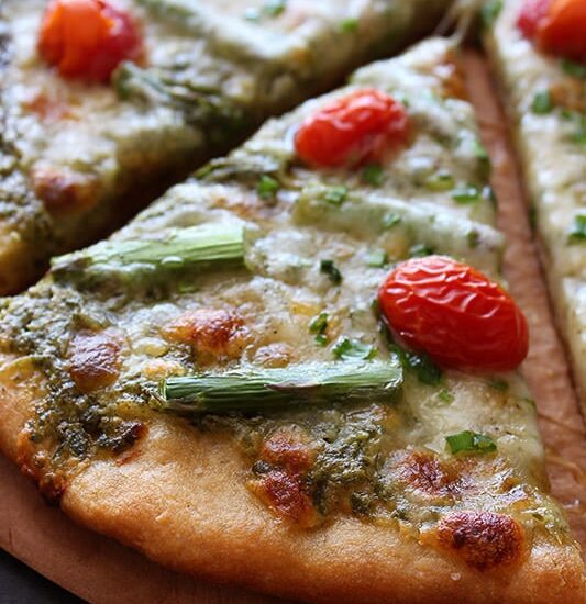 Whole Wheat Spring Pizza