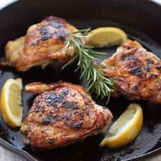 Crispy Chicken Thighs - we loved this!!