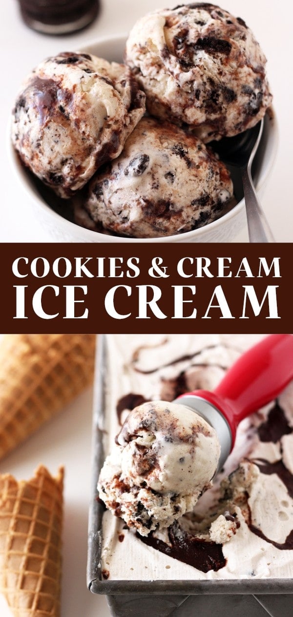 Cookies and Cream Fudge Swirl Ice Cream Recipe | Handle The Heat