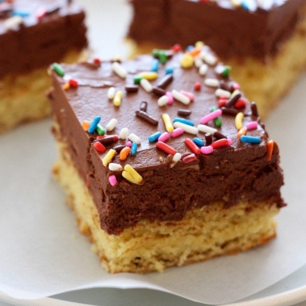 Chocolate Frosted Sugar Cookie Bars