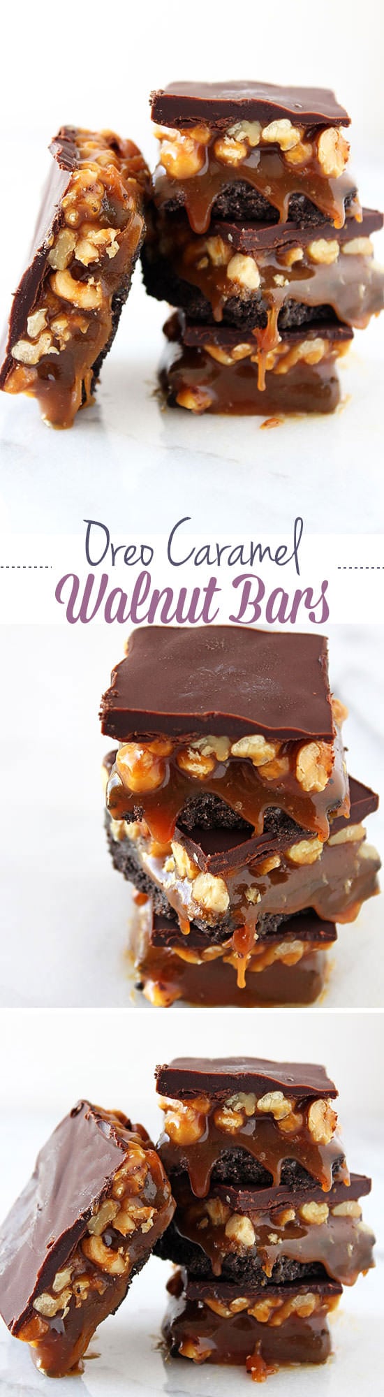 Oreo Caramel Walnut Bars - one of the BEST desserts ever!!