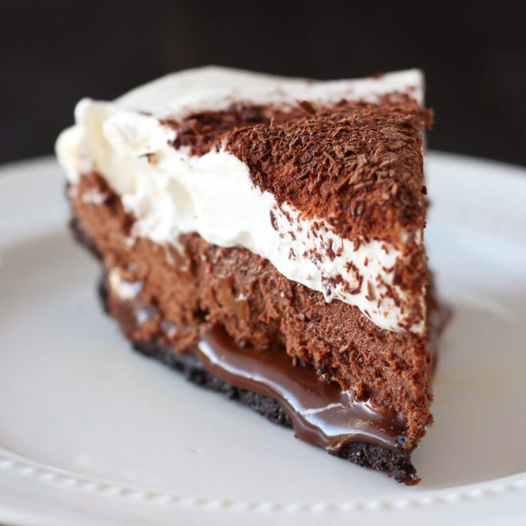 Chocolate Caramel French Silk Pie