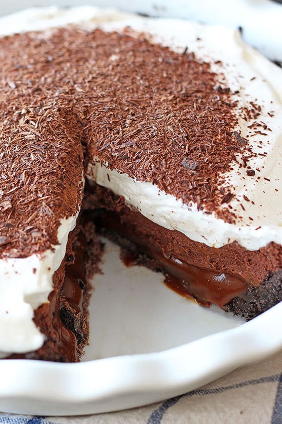 Chocolate Caramel French Silk Pie - just INCREDIBLE.