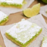 These are SO tangy and good!! Homemade Lime Bars in 1 hour!