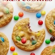 Soft M&M Cookies - Fork in the Kitchen
