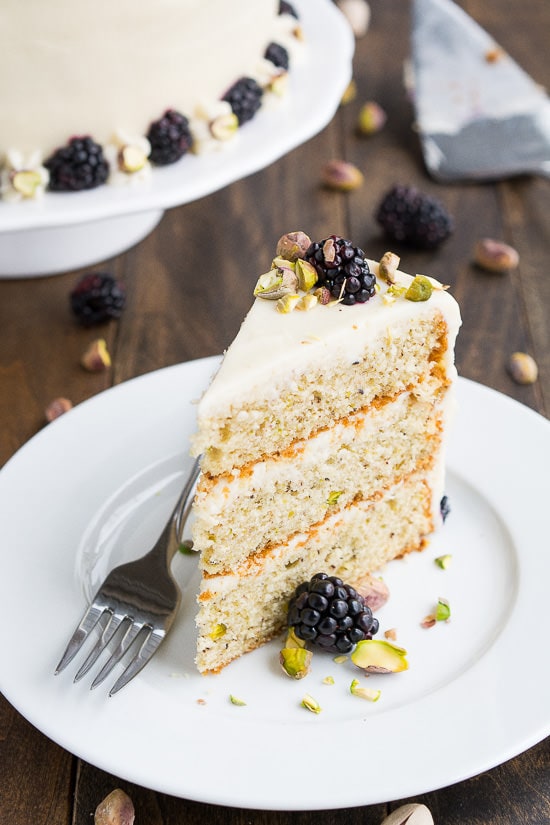 Made-from-scratch 3-Layer Pistachio Cake