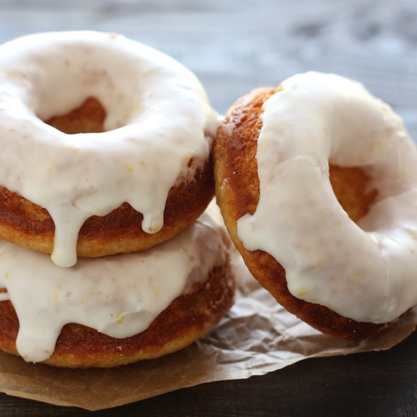Baked Donuts with Lemon Glaze