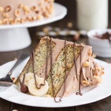 Banana Hazelnut Cake is the perfect combination of banana, chocolate, and nuts.