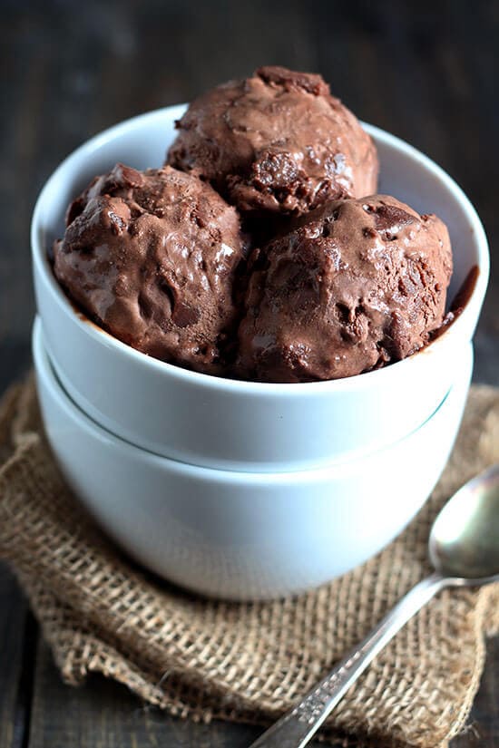 Frozen heaven!! Chocolate Brownie Peanut Butter Swirl Ice Cream