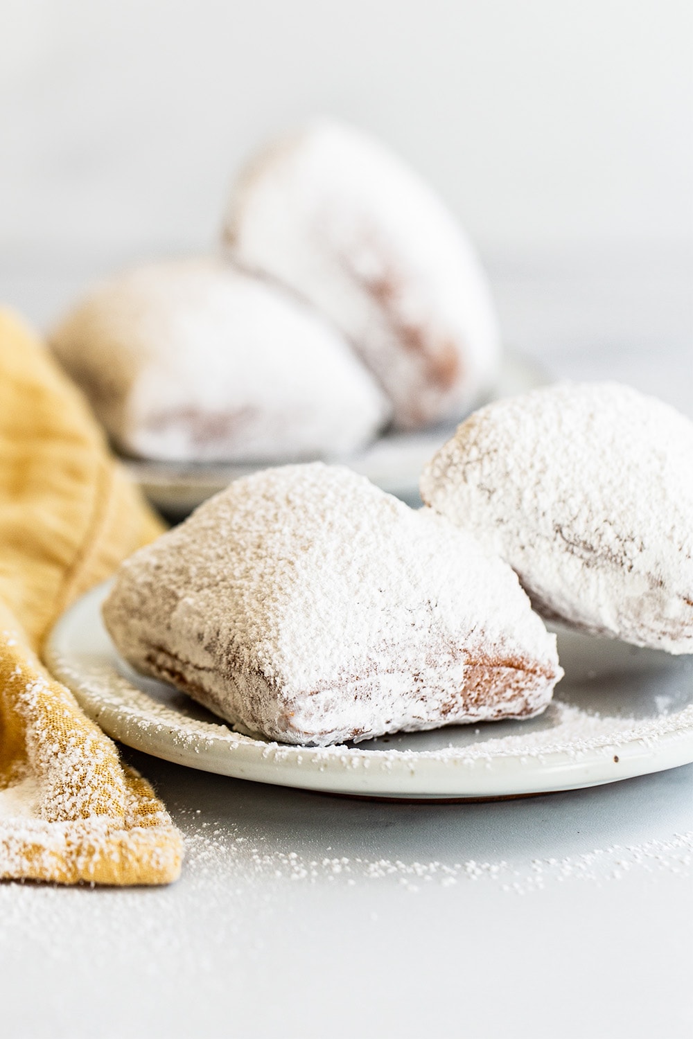 Beignets on a plate