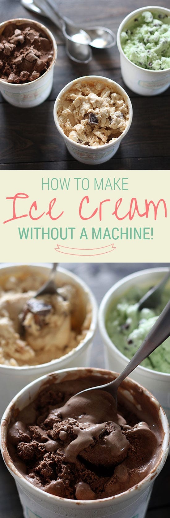 How to make the best ice cream without a machine! 3 methods, step-by-step video, and free printable ice cream labels!
