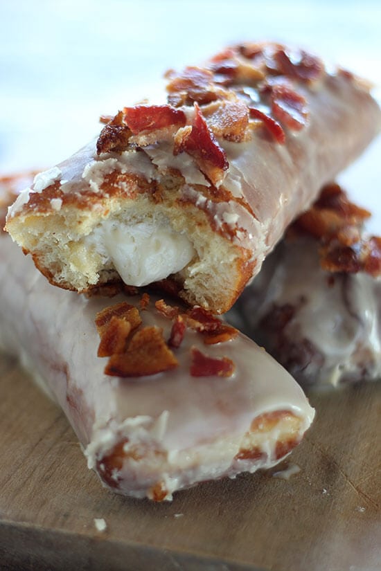 I will have dream about these Maple Bacon Bars with Bourbon Cream Filling! Not for the faint of heart! Ultimate salty sweet decadence with every fluffy, creamy, crispy bite. Obsessed!