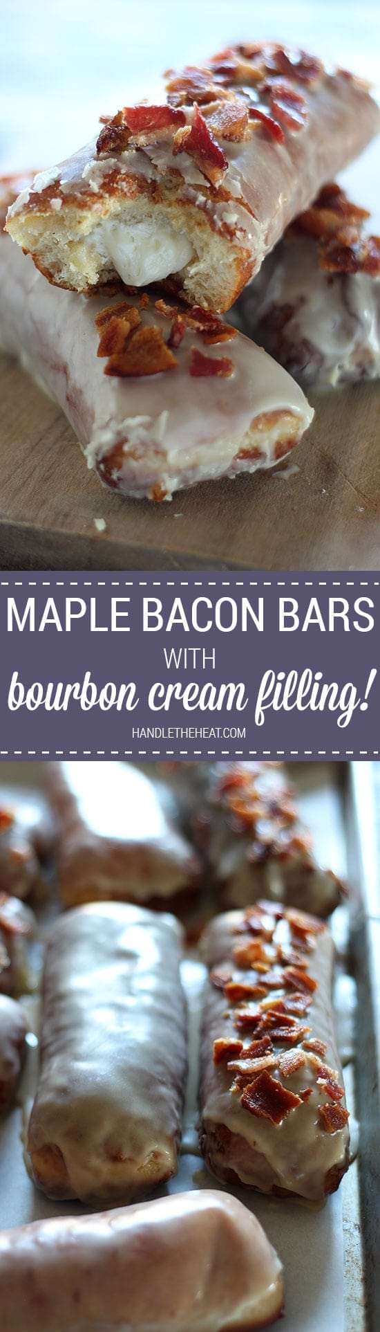 I will have dream about these Maple Bacon Bars with Bourbon Cream Filling! Not for the faint of heart! Ultimate salty sweet decadence with every fluffy, creamy, crispy bite. Obsessed!
