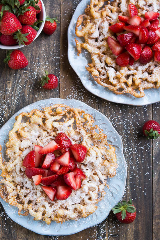 Homemade Funnel Cakes that taste just like the ones at the fair!