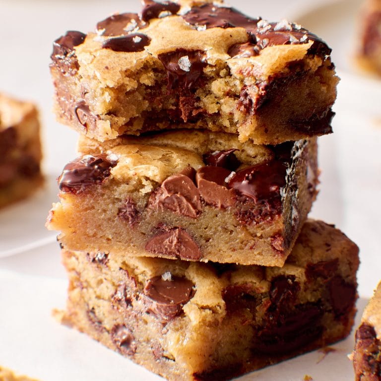 Brown Butter Triple Chocolate Blondies