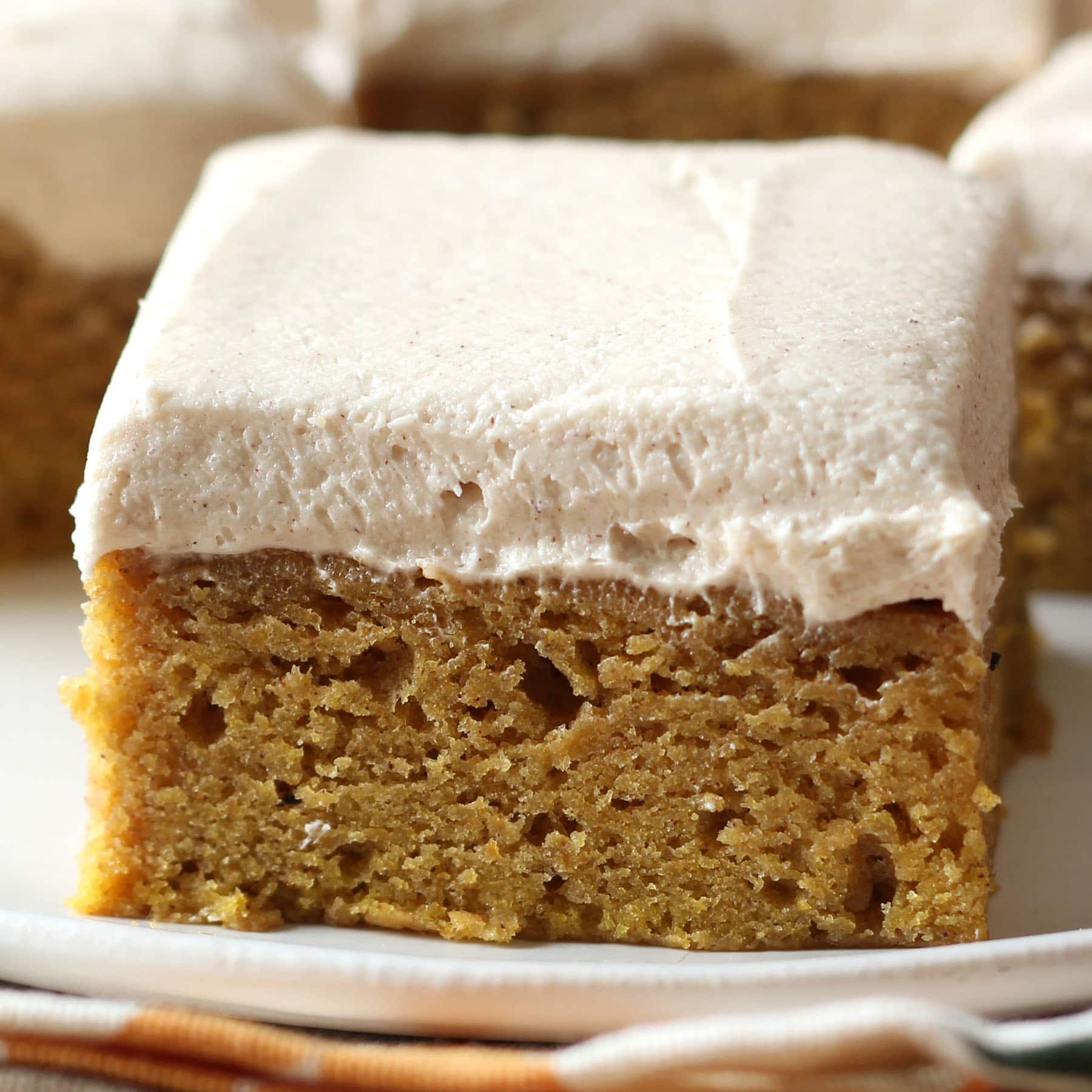 Pumpkin Bars with Brown Sugar Frosting