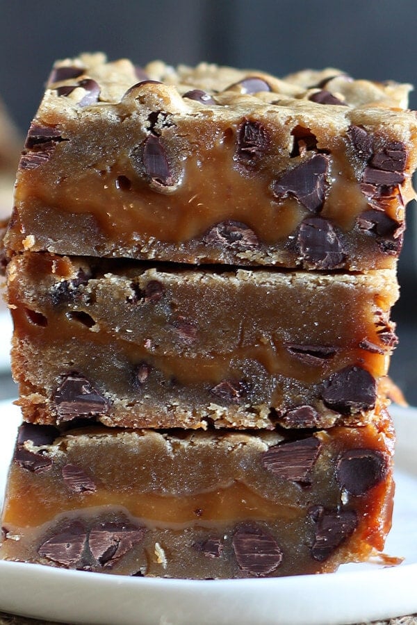 Salted Caramel Cookie Bars