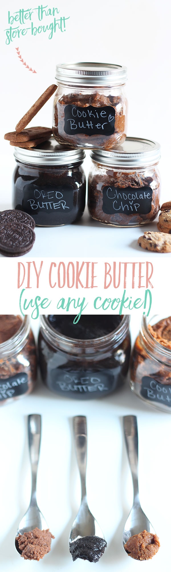Make DIY Cookie Butter in 10 min using ANY cookie! Even better than store-bought!