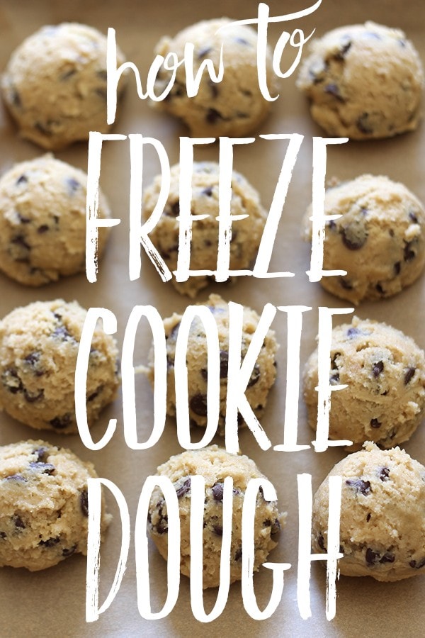 The BEST way to freeze cookie dough and how to bake straight from the freezer!